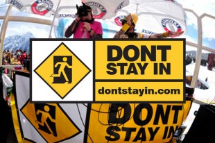 dont stay in logo